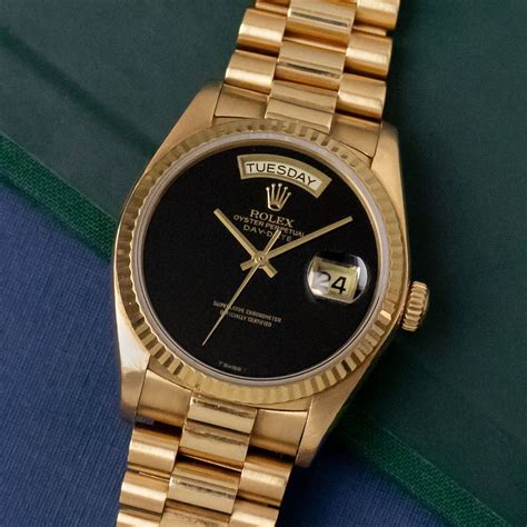 rolex day date onyx